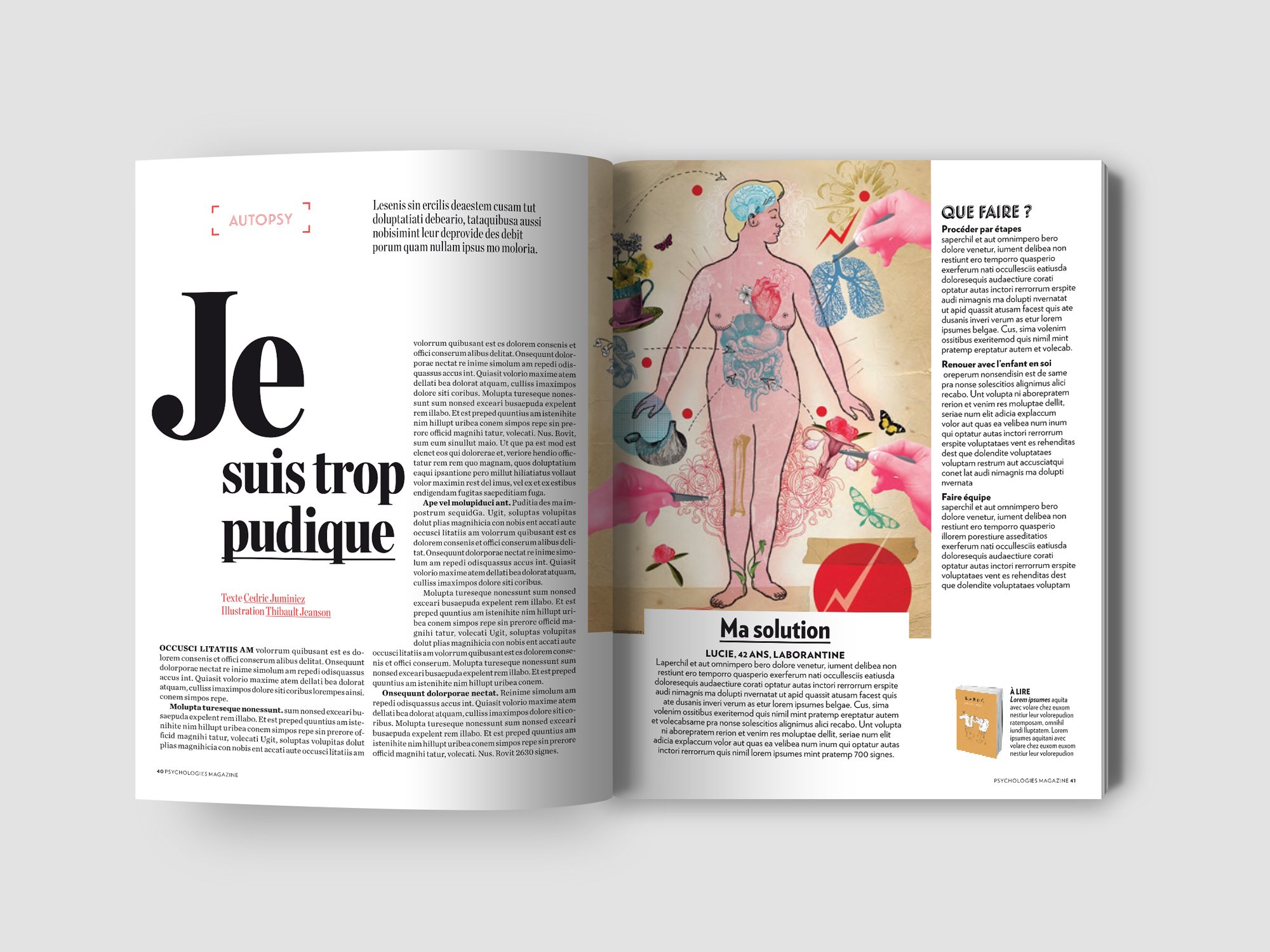psychologies magazine,aurelie bert,presse,design graphique,yorgo