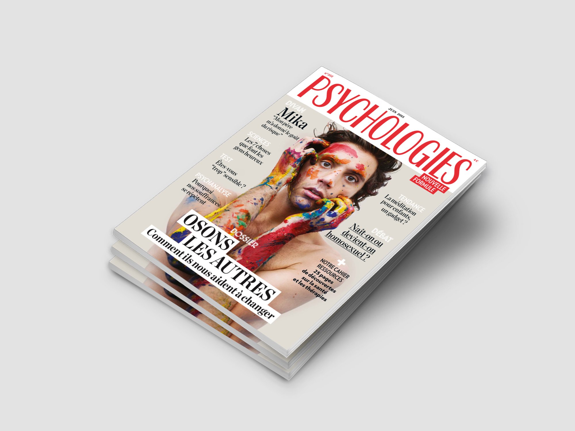 aurelie bert,conception graphique,presse,nouvelle formule,psychologies magazine,couverture